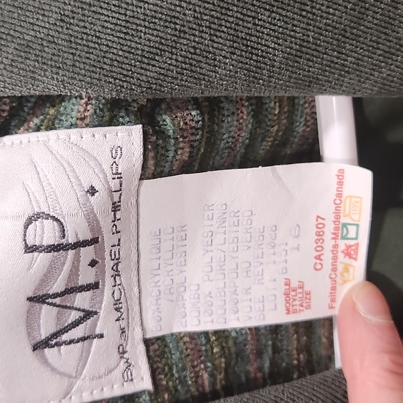 Women's knitted pattern blazer jacket - Picture 3 of 3